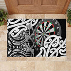 New Zealand Darts Rubber Doormat Aotearoa Maori Its In My DNA Black - Aussie Hoodie