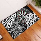 New Zealand Darts Rubber Doormat Aotearoa Maori Its In My DNA Black - Aussie Hoodie