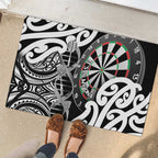 New Zealand Darts Rubber Doormat Aotearoa Maori Its In My DNA Black - Aussie Hoodie