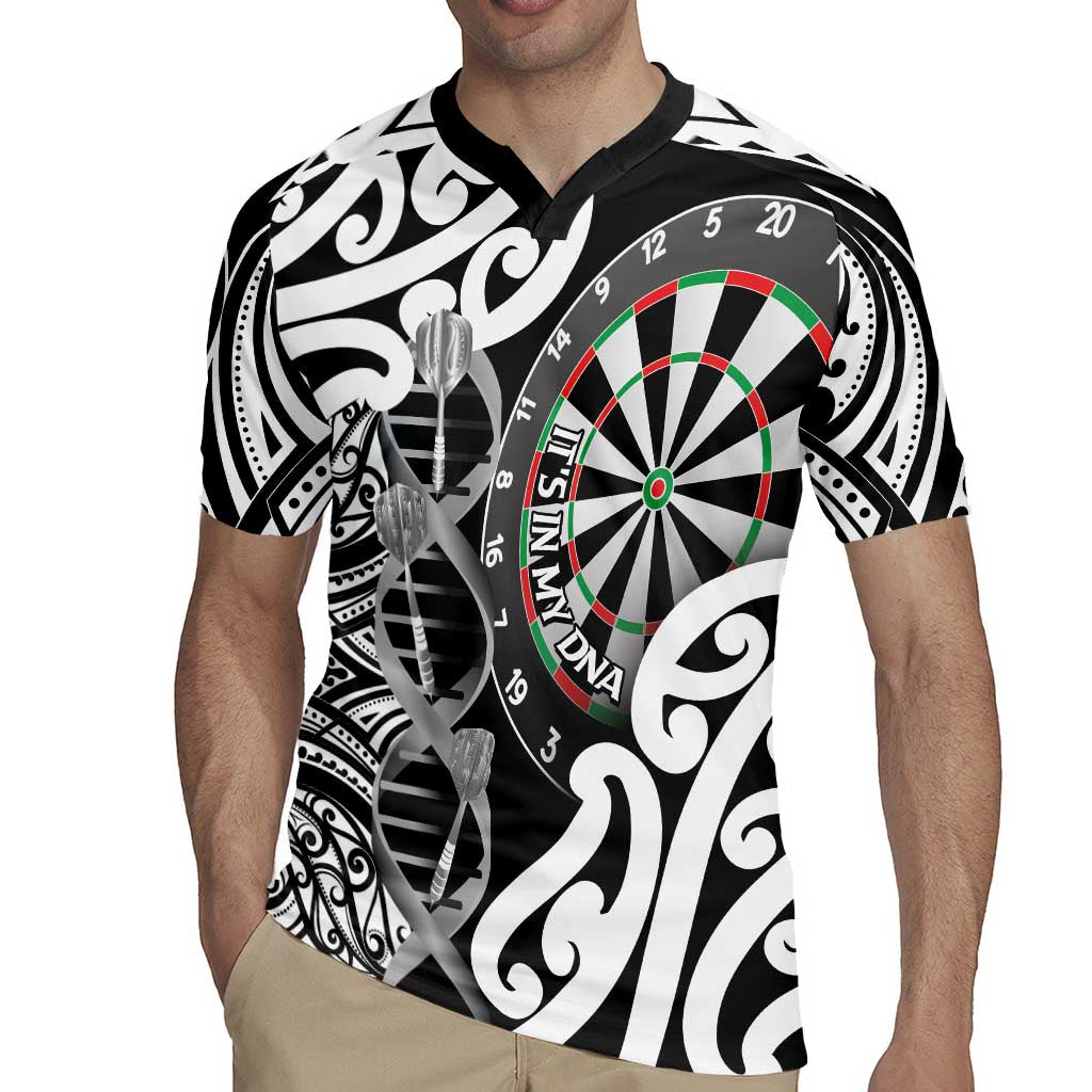 Personalised New Zealand Darts Rugby Jersey Aotearoa Maori Its In My DNA Black - Aussie Hoodie