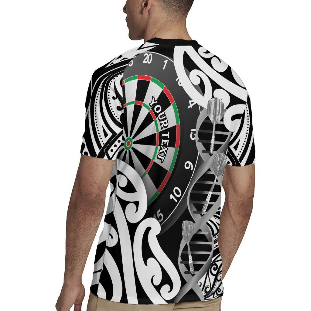 Personalised New Zealand Darts Rugby Jersey Aotearoa Maori Its In My DNA Black - Aussie Hoodie