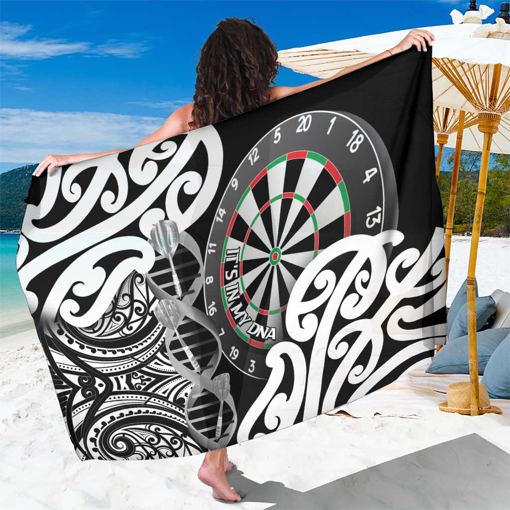 New Zealand Darts Sarong Aotearoa Maori Its In My DNA Black - Aussie Hoodie