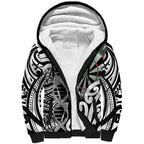 Personalised New Zealand Darts Sherpa Hoodie Aotearoa Maori Its In My DNA Black - Aussie Hoodie