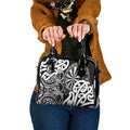 New Zealand Darts Shoulder Handbag Aotearoa Maori Its In My DNA Black - Aussie Hoodie