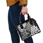 New Zealand Darts Shoulder Handbag Aotearoa Maori Its In My DNA Black - Aussie Hoodie