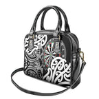 New Zealand Darts Shoulder Handbag Aotearoa Maori Its In My DNA Black - Aussie Hoodie