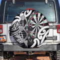 New Zealand Darts Spare Tire Cover Aotearoa Maori Its In My DNA Black - Aussie Hoodie