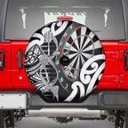 New Zealand Darts Spare Tire Cover Aotearoa Maori Its In My DNA Black - Aussie Hoodie