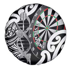 New Zealand Darts Spare Tire Cover Aotearoa Maori Its In My DNA Black - Aussie Hoodie
