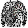 Personalised New Zealand Darts Sweatshirt Aotearoa Maori Its In My DNA Black - Aussie Hoodie