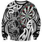 Personalised New Zealand Darts Sweatshirt Aotearoa Maori Its In My DNA Black - Aussie Hoodie