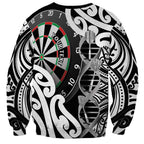 Personalised New Zealand Darts Sweatshirt Aotearoa Maori Its In My DNA Black - Aussie Hoodie