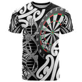 Personalised New Zealand Darts T Shirt Aotearoa Maori Its In My DNA Black - Aussie Hoodie