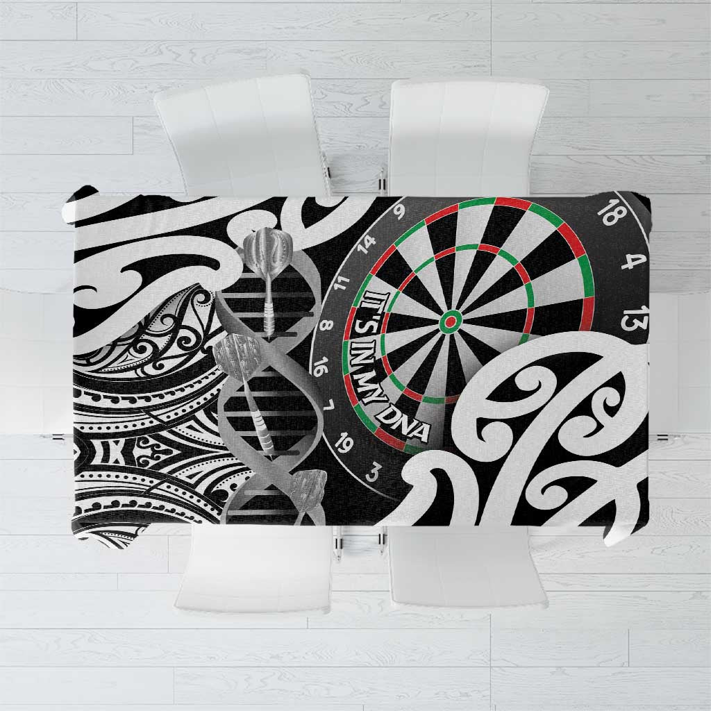 New Zealand Darts Tablecloth Aotearoa Maori Its In My DNA Black - Aussie Hoodie