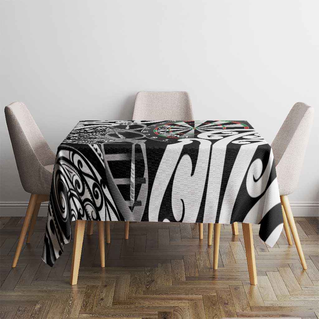 New Zealand Darts Tablecloth Aotearoa Maori Its In My DNA Black - Aussie Hoodie