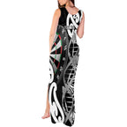 Personalised New Zealand Darts Tank Maxi Dress Aotearoa Maori Its In My DNA Black - Aussie Hoodie