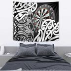 New Zealand Darts Tapestry Aotearoa Maori Its In My DNA Black - Aussie Hoodie