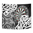 New Zealand Darts Tapestry Aotearoa Maori Its In My DNA Black - Aussie Hoodie