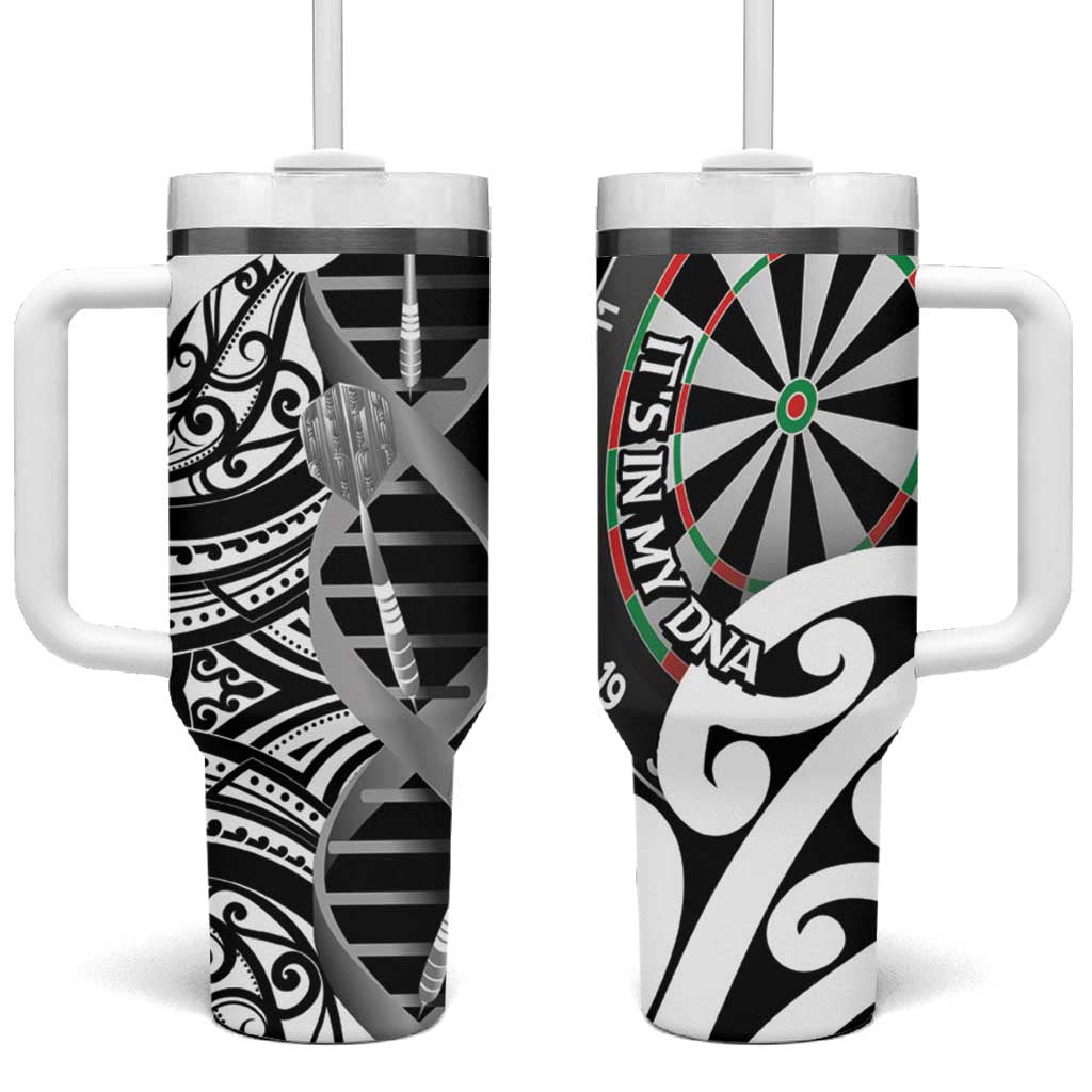 New Zealand Darts Tumbler With Handle Aotearoa Maori Its In My DNA Black - Aussie Hoodie