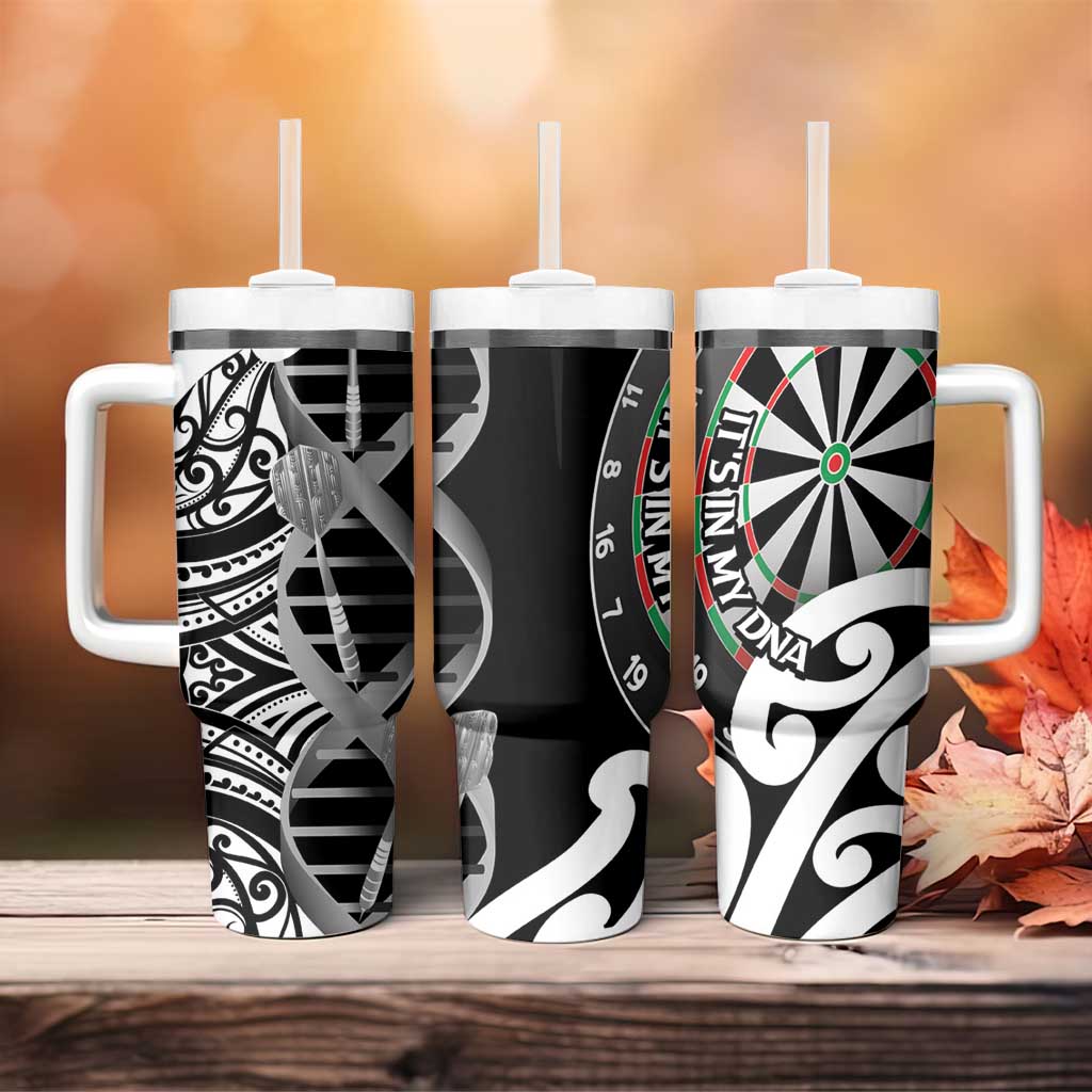 New Zealand Darts Tumbler With Handle Aotearoa Maori Its In My DNA Black - Aussie Hoodie