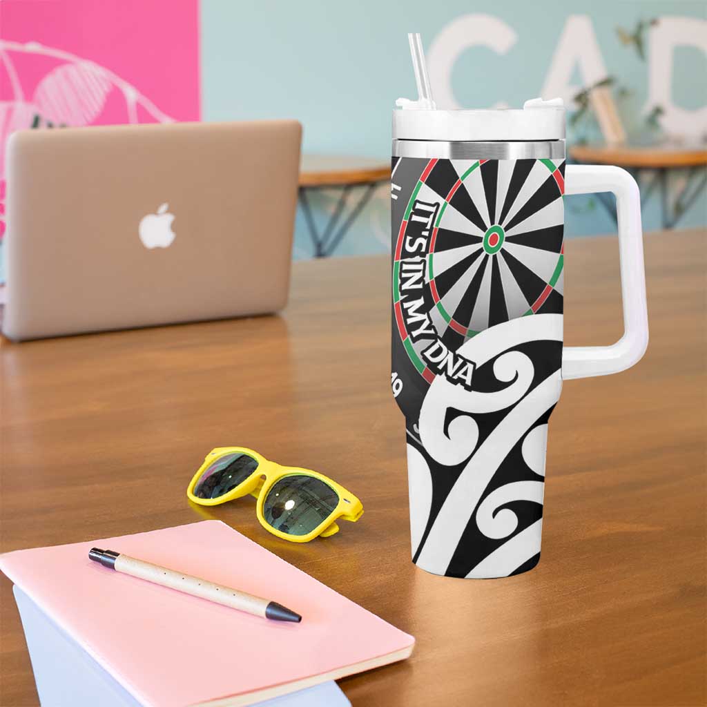 New Zealand Darts Tumbler With Handle Aotearoa Maori Its In My DNA Black - Aussie Hoodie