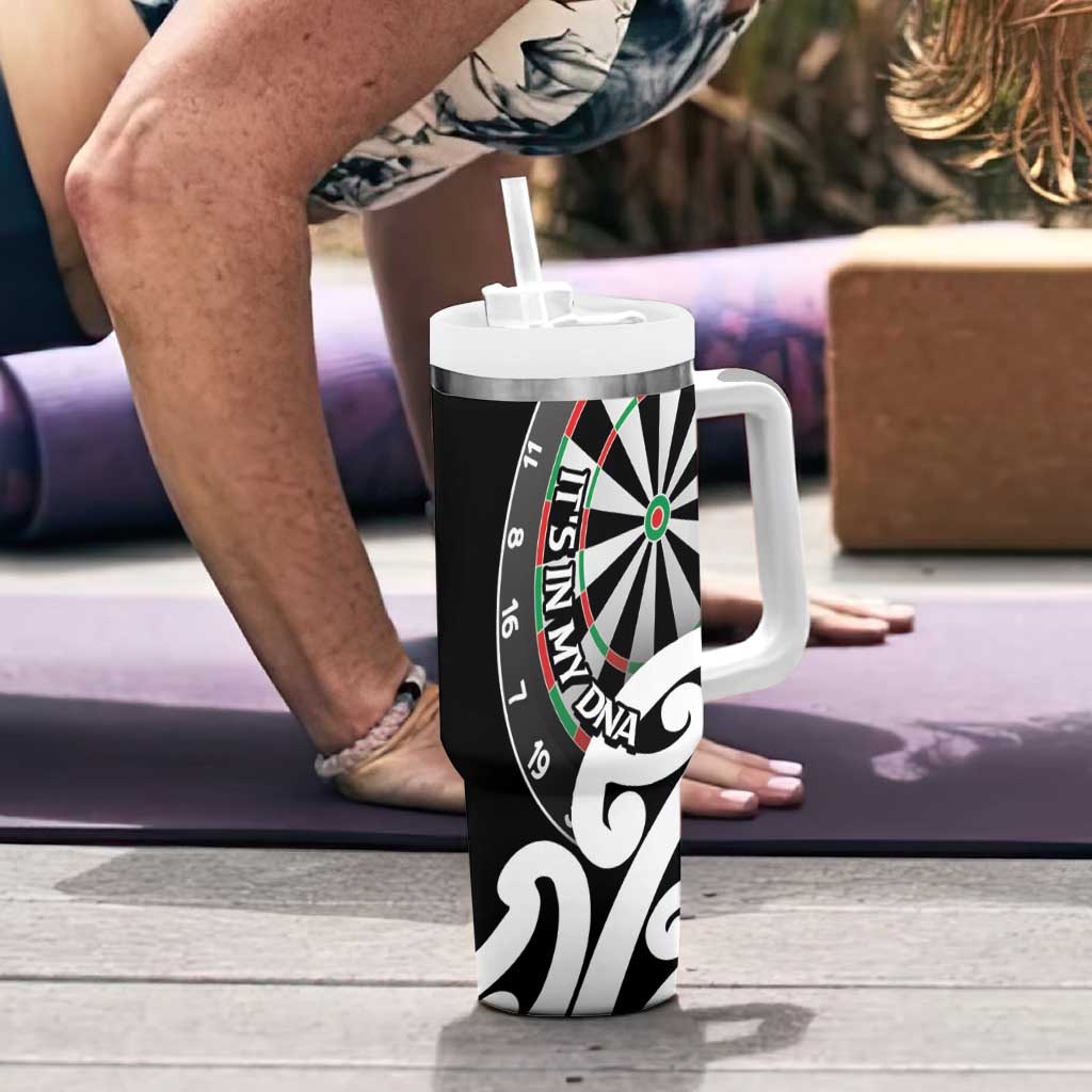 New Zealand Darts Tumbler With Handle Aotearoa Maori Its In My DNA Black - Aussie Hoodie
