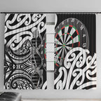 New Zealand Darts Window Curtain Aotearoa Maori Its In My DNA Black - Aussie Hoodie
