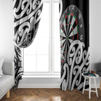New Zealand Darts Window Curtain Aotearoa Maori Its In My DNA Black - Aussie Hoodie