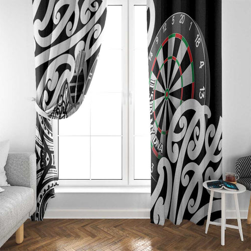 New Zealand Darts Window Curtain Aotearoa Maori Its In My DNA Black - Aussie Hoodie