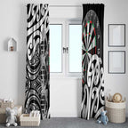 New Zealand Darts Window Curtain Aotearoa Maori Its In My DNA Black - Aussie Hoodie