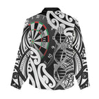 Personalised New Zealand Darts Women Casual Shirt Aotearoa Maori Its In My DNA Black - Aussie Hoodie