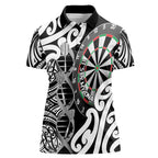 Personalised New Zealand Darts Women Polo Shirt Aotearoa Maori Its In My DNA Black - Aussie Hoodie