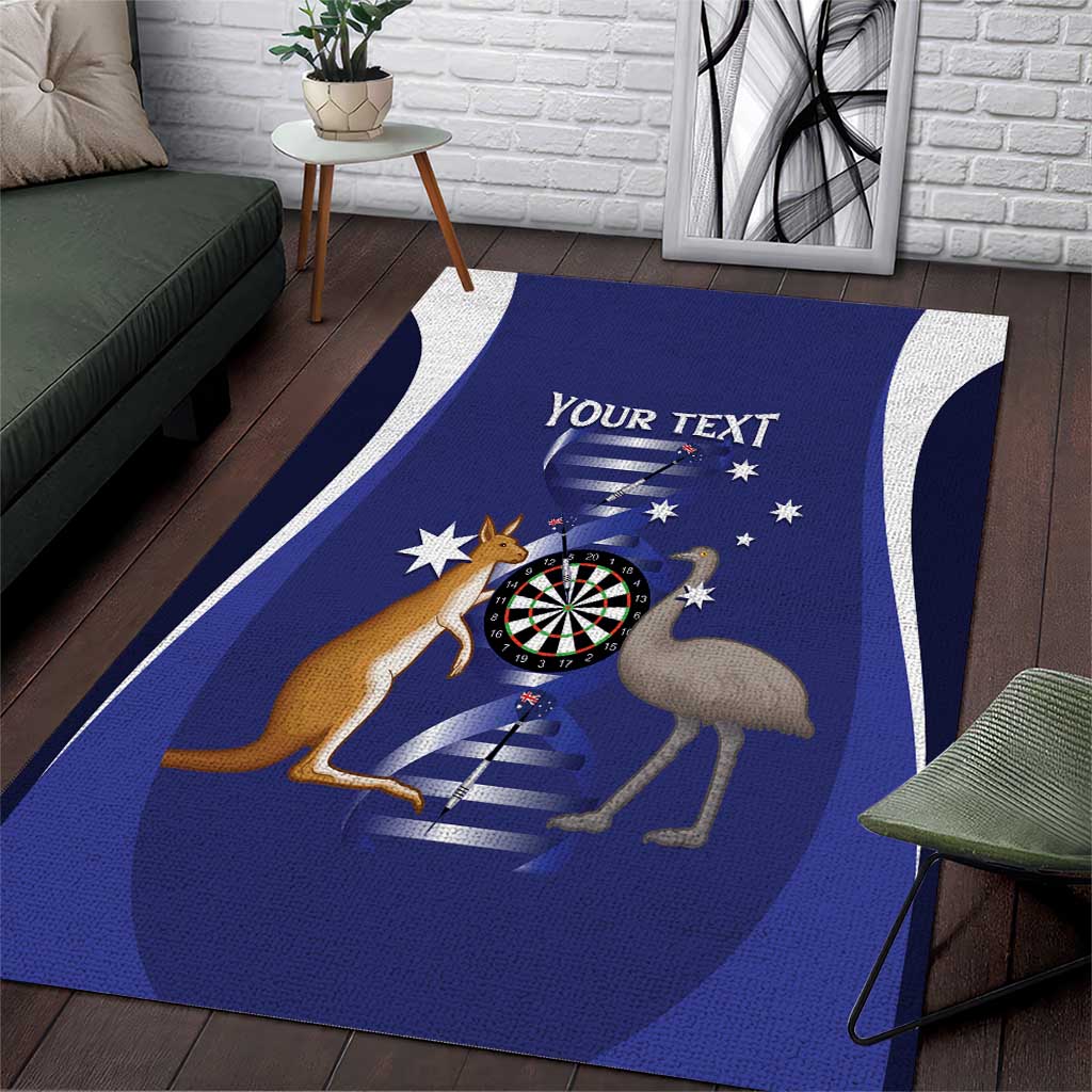 Personalised Australia Darts Area Rug Aussie Its In My DNA Flag Color - Aussie Hoodie