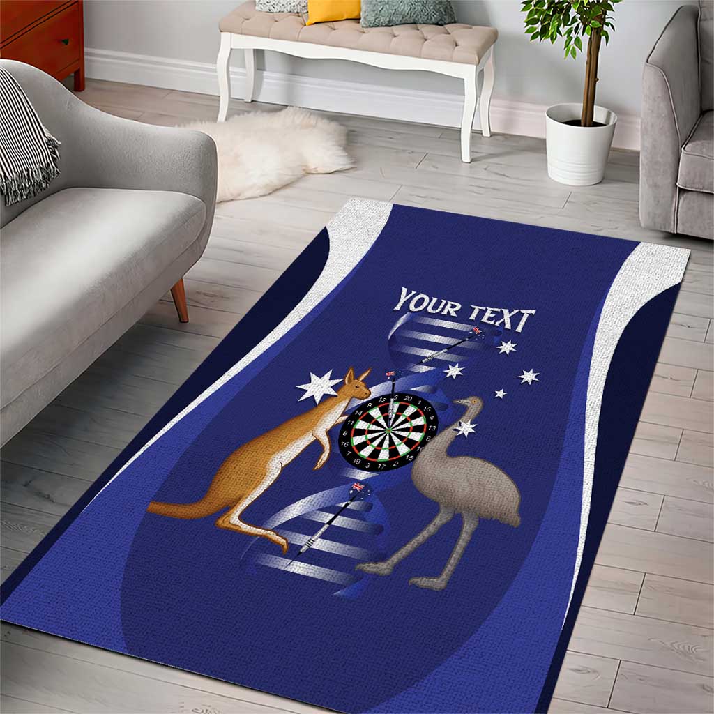 Personalised Australia Darts Area Rug Aussie Its In My DNA Flag Color - Aussie Hoodie