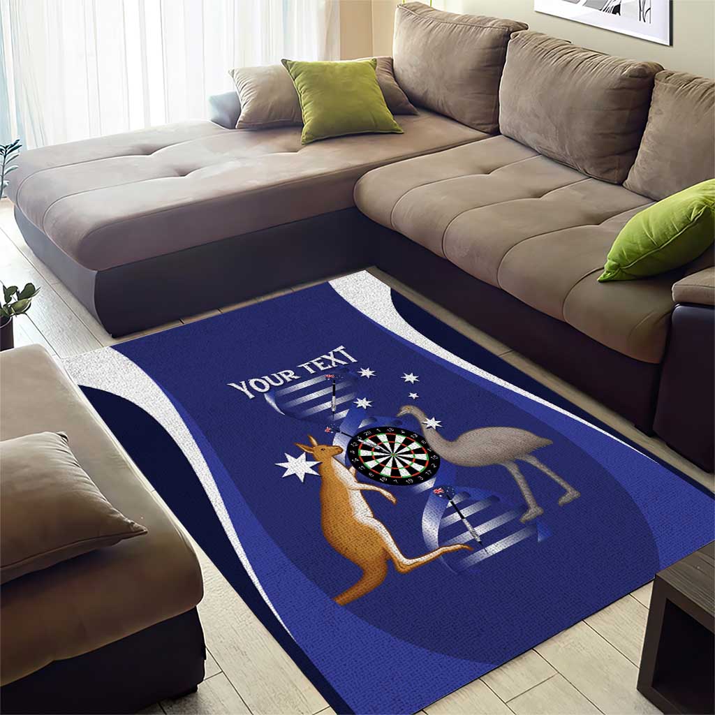 Personalised Australia Darts Area Rug Aussie Its In My DNA Flag Color - Aussie Hoodie