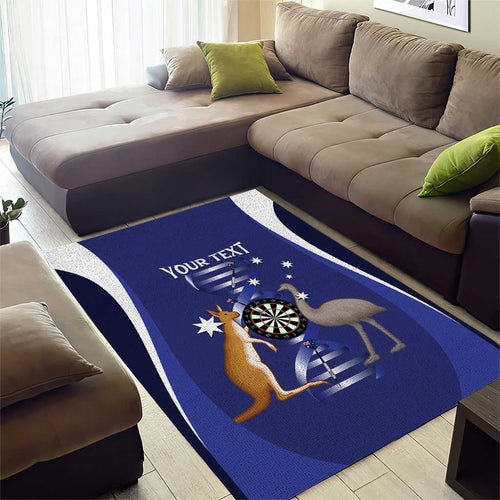 Personalised Australia Darts Area Rug Aussie Its In My DNA Flag Color - Aussie Hoodie