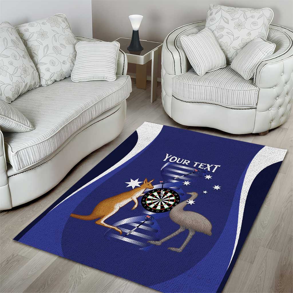 Personalised Australia Darts Area Rug Aussie Its In My DNA Flag Color - Aussie Hoodie