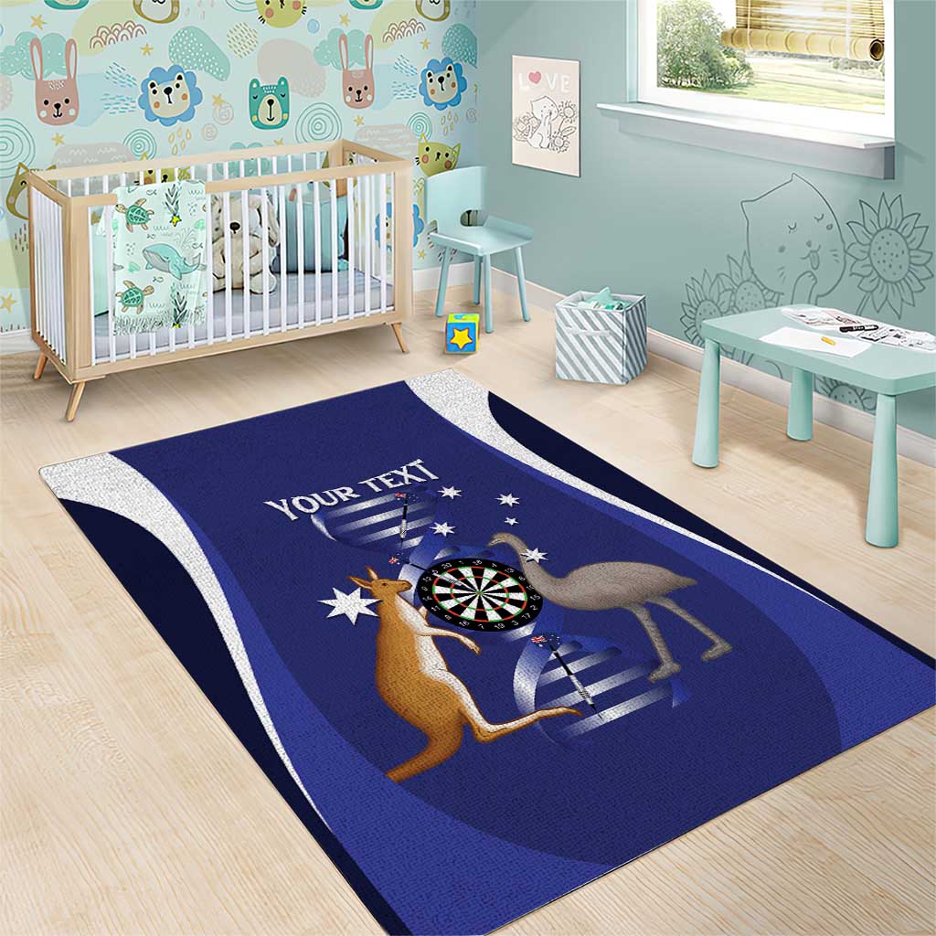 Personalised Australia Darts Area Rug Aussie Its In My DNA Flag Color - Aussie Hoodie