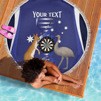 Personalised Australia Darts Beach Blanket Aussie Its In My DNA Flag Color - Aussie Hoodie