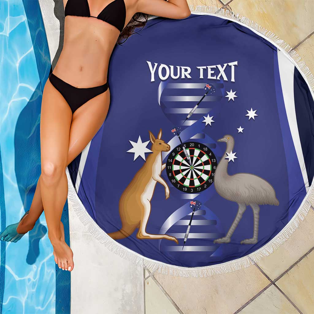 Personalised Australia Darts Beach Blanket Aussie Its In My DNA Flag Color - Aussie Hoodie