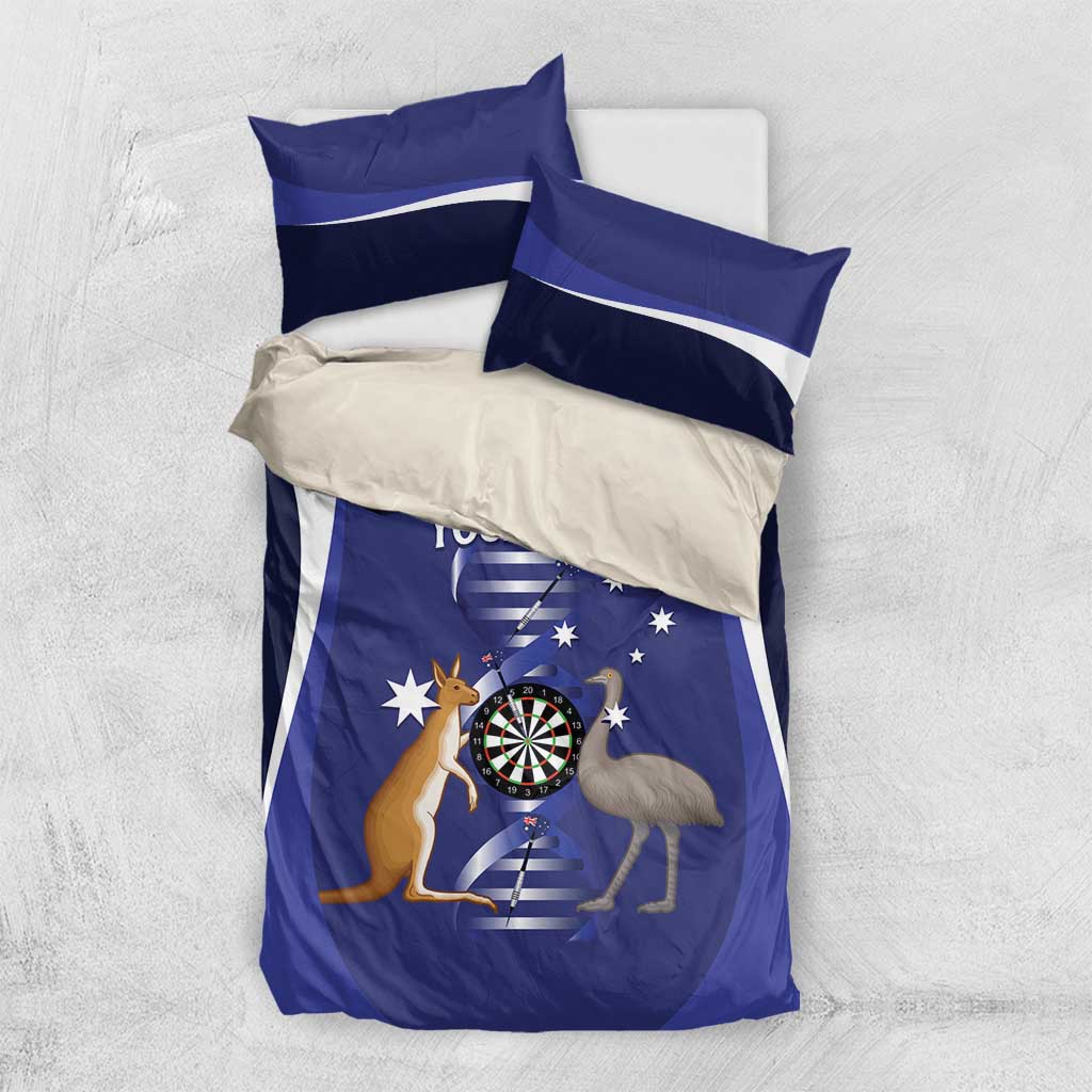 Personalised Australia Darts Bedding Set Aussie Its In My DNA Flag Color - Aussie Hoodie