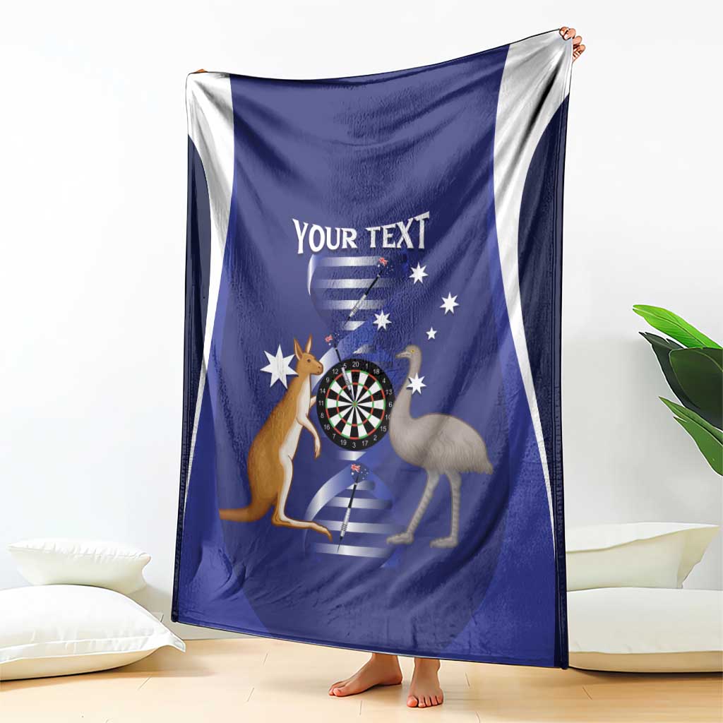 Personalised Australia Darts Blanket Aussie Its In My DNA Flag Color - Aussie Hoodie