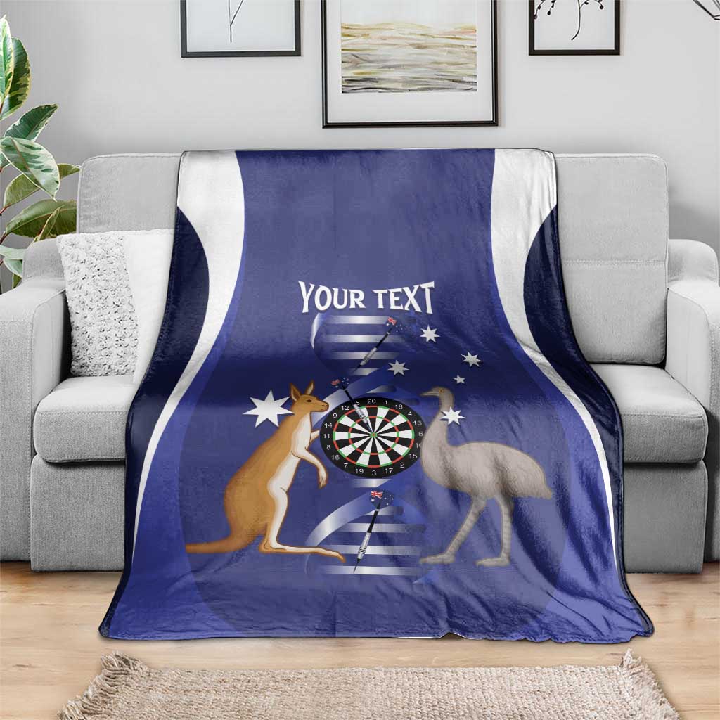 Personalised Australia Darts Blanket Aussie Its In My DNA Flag Color - Aussie Hoodie