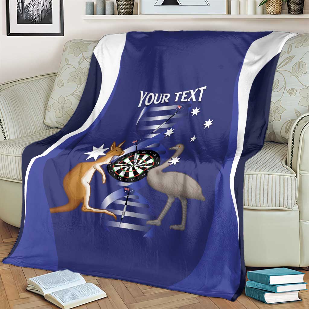 Personalised Australia Darts Blanket Aussie Its In My DNA Flag Color - Aussie Hoodie
