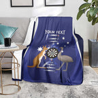 Personalised Australia Darts Blanket Aussie Its In My DNA Flag Color - Aussie Hoodie