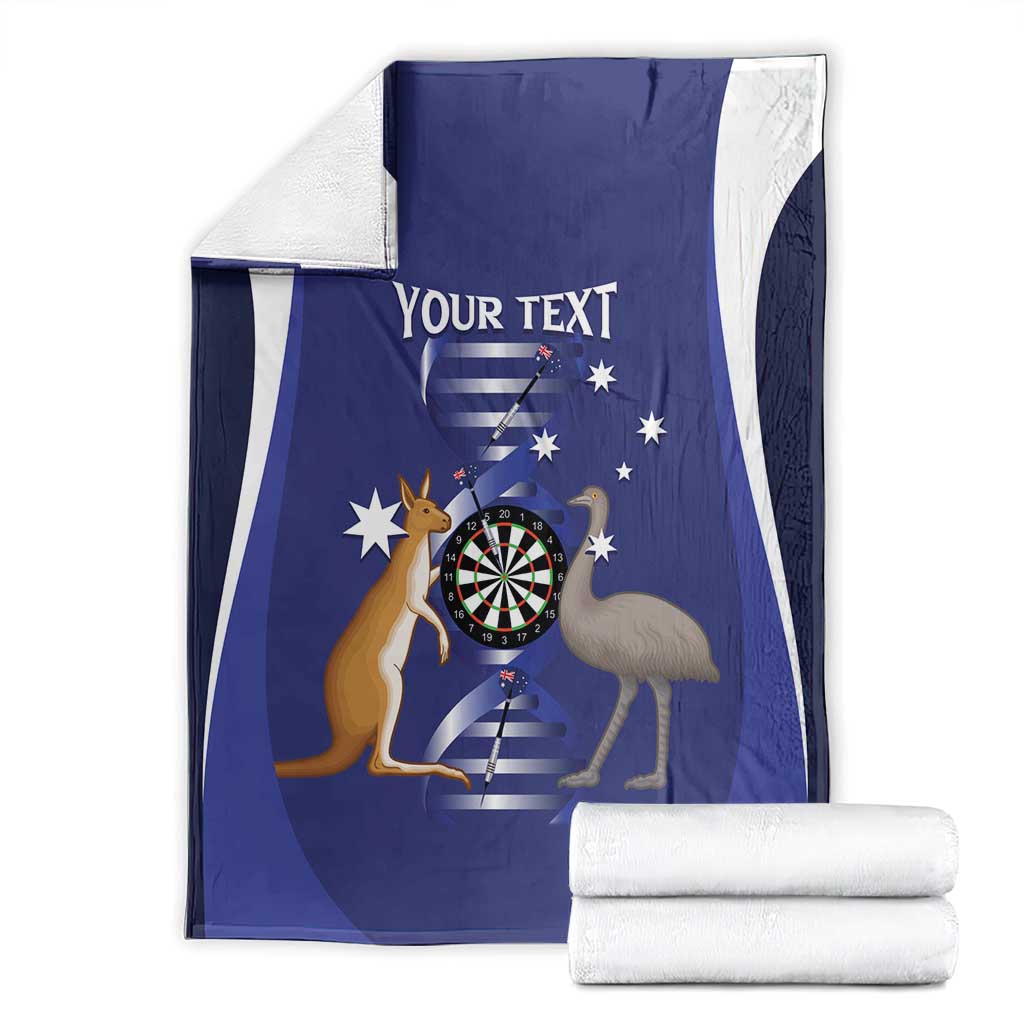 Personalised Australia Darts Blanket Aussie Its In My DNA Flag Color - Aussie Hoodie