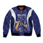Personalised Australia Darts Bomber Jacket Aussie Its In My DNA Flag Color - Aussie Hoodie