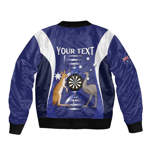 Personalised Australia Darts Bomber Jacket Aussie Its In My DNA Flag Color - Aussie Hoodie