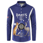 Personalised Australia Darts Button Sweatshirt Aussie Its In My DNA Flag Color - Aussie Hoodie