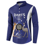 Personalised Australia Darts Button Sweatshirt Aussie Its In My DNA Flag Color - Aussie Hoodie